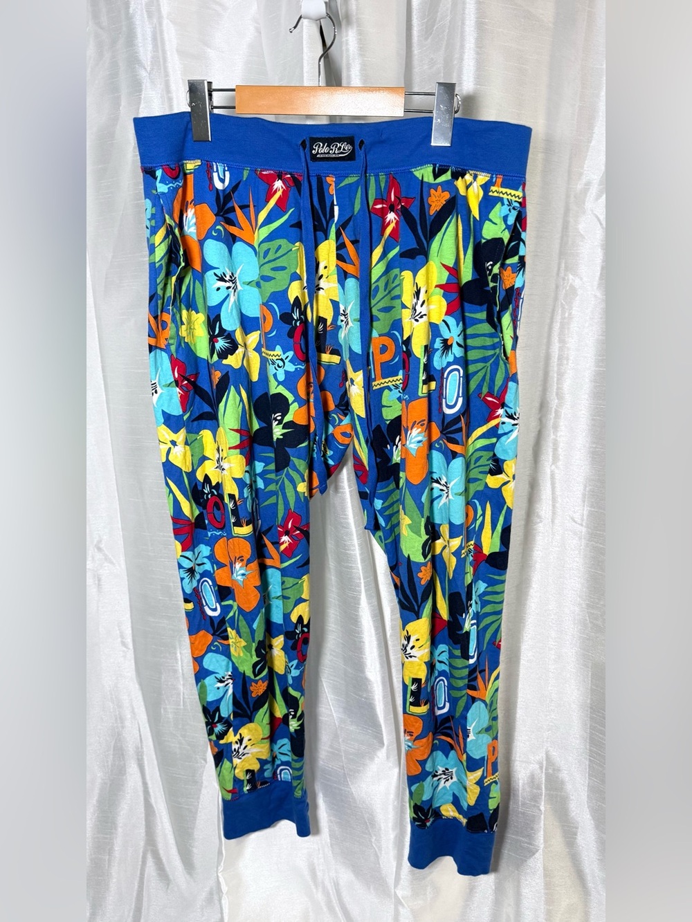 Polo by Ralph Lauren Blue Tropical Floral Leggings